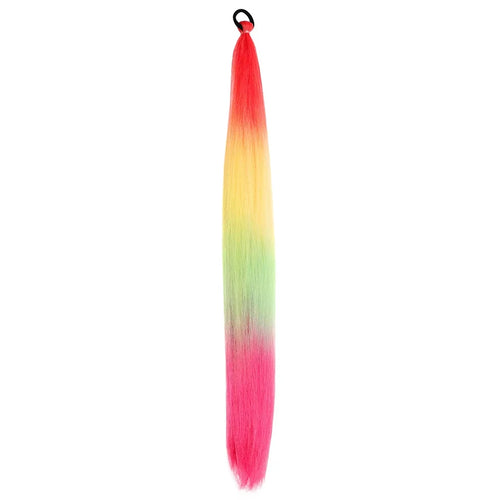 2PCS 26-Inch Synthetic Long Straight Ponytail – Colorful Braiding Hair Extensions