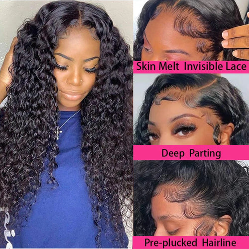 alt="Geeta 13x4 13x6 transparent lace front human hair wig 360 lace frontal Brazilian 4x4 5x5 closure for black women"