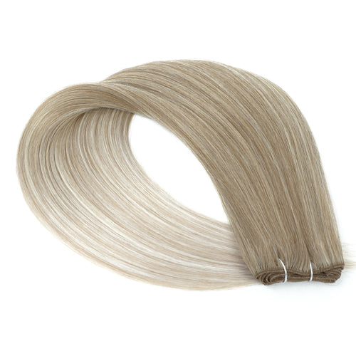 Straight Hair Bundles – Brown & Blonde Heat-Resistant Synthetic Extensions for Women
