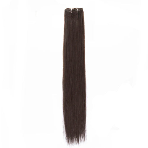Straight Hair Bundles – Brown & Blonde Heat-Resistant Synthetic Extensions for Women