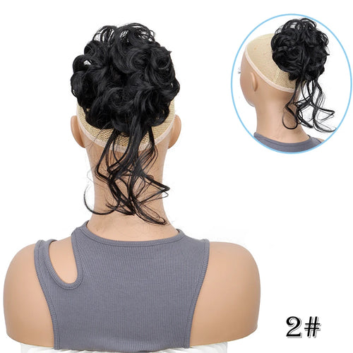 LuxeBun™ Messy Hair Bun – Elastic Chignon Updo Extension for Effortless Everyday Style
