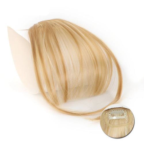 Synthetic Clip-In Air Bangs – Natural-Look Invisible Front Fringe Hairpiece for Women