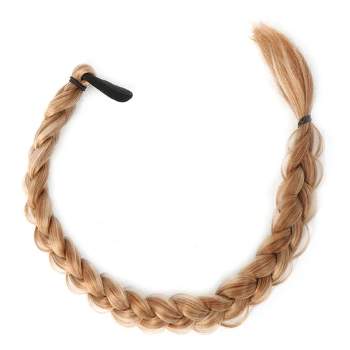 24-Inch Synthetic Long Braided Ponytail – High-Temperature Fiber Hair Extension