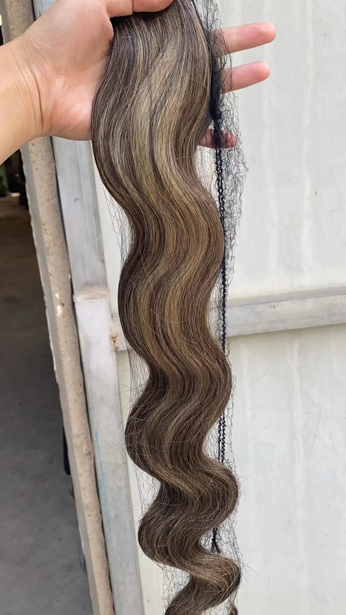 26-Inch Colorful Body Wave Hair Bundles – 613 Piano Blonde Synthetic Hair for Women