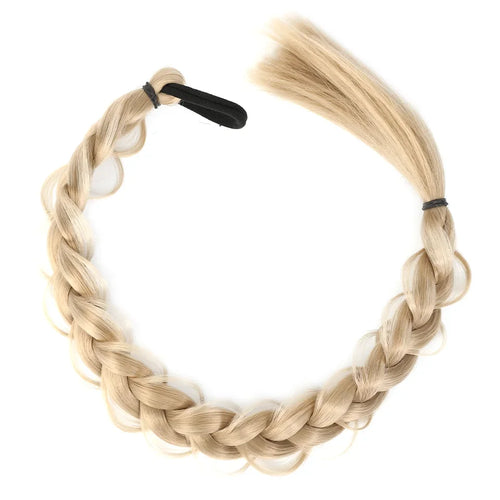 24-Inch Synthetic Long Braided Ponytail – High-Temperature Fiber Hair Extension