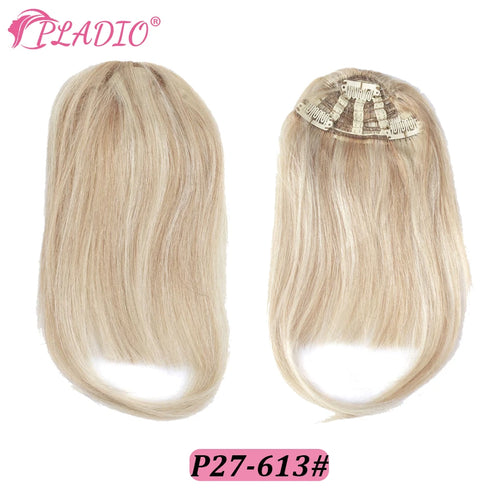 Straight Human Hair Bangs Clip in Hair Extensions 100% Remy Hair Clip On Bangs Fringe 3 Clips Hair Pieces for Women