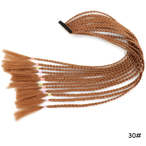 AZQUEEN Synthetic Rainbow Color Braided Ponytail For Girls Hair Elastic Rubber Band 60CM Braid Pony Tail Hair Extensions