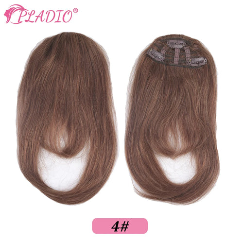 Straight Human Hair Bangs Clip in Hair Extensions 100% Remy Hair Clip On Bangs Fringe 3 Clips Hair Pieces for Women