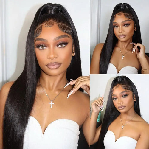 Queen Nala 360 Lace Frontal Straight Human Hair Wigs 30 40 Inch Glueless 7x5 13x4 Human Hair Wigs Ready To Wear Pre Plucked 200%