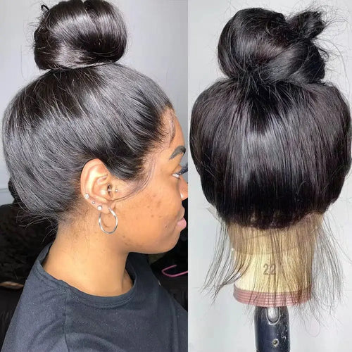 Queen Nala 360 Lace Frontal Straight Human Hair Wigs 30 40 Inch Glueless 7x5 13x4 Human Hair Wigs Ready To Wear Pre Plucked 200%