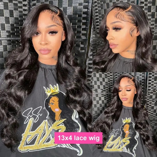 Cur Wig Body Wave 360 Full Lace Front Wig Human Hair Pre Plucked 13x4 HD Lace Frontal Remy Curly Hair Wig Brazilian For Women