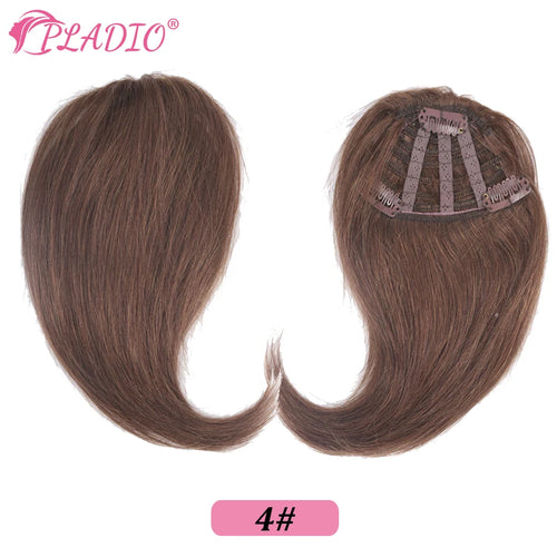 Straight Human Hair Bangs Clip in Hair Extensions 100% Remy Hair Clip On Bangs Fringe 3 Clips Hair Pieces for Women