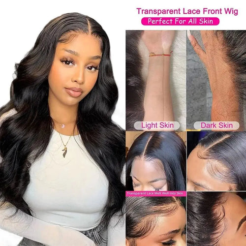 Cur Wig Body Wave 360 Full Lace Front Wig Human Hair Pre Plucked 13x4 HD Lace Frontal Remy Curly Hair Wig Brazilian For Women