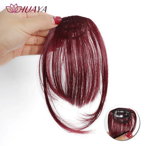 Synthetic Air Bangs Hair Clip-In Extension Front Fringes Hair pieces Air Bangs Fiber Hair Accessorie Invisible Natural