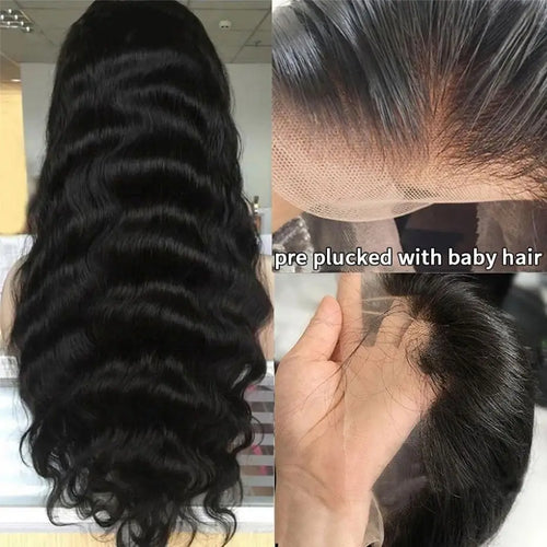 Cur Wig Body Wave 360 Full Lace Front Wig Human Hair Pre Plucked 13x4 HD Lace Frontal Remy Curly Hair Wig Brazilian For Women