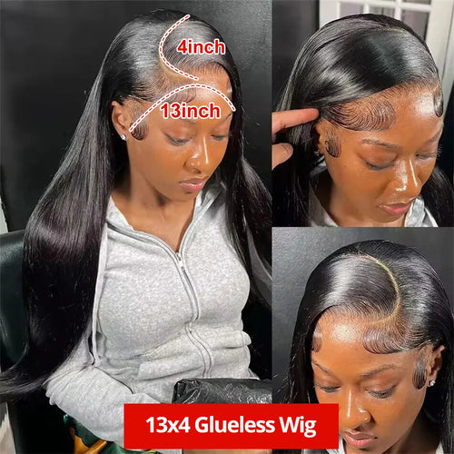 Queen Nala 360 Lace Frontal Straight Human Hair Wigs 30 40 Inch Glueless 7x5 13x4 Human Hair Wigs Ready To Wear Pre Plucked 200%