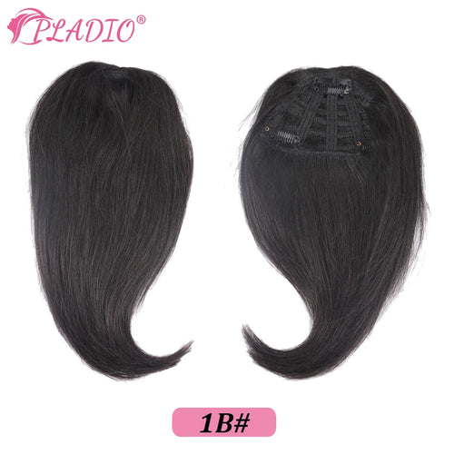 Straight Human Hair Bangs Clip in Hair Extensions 100% Remy Hair Clip On Bangs Fringe 3 Clips Hair Pieces for Women