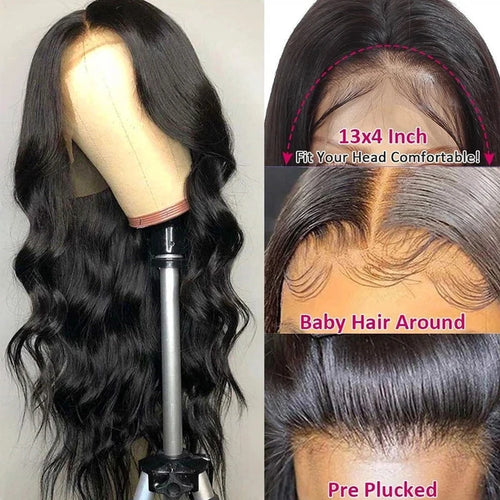 Cur Wig Body Wave 360 Full Lace Front Wig Human Hair Pre Plucked 13x4 HD Lace Frontal Remy Curly Hair Wig Brazilian For Women
