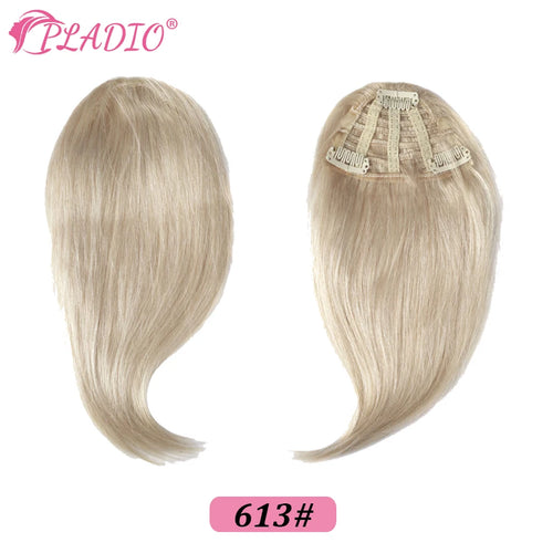 Straight Human Hair Bangs Clip in Hair Extensions 100% Remy Hair Clip On Bangs Fringe 3 Clips Hair Pieces for Women
