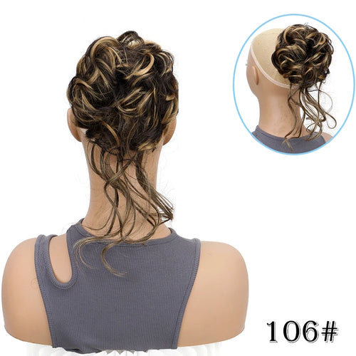 LuxeBun™ Messy Hair Bun – Elastic Chignon Updo Extension for Effortless Everyday Style