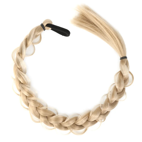 24-Inch Synthetic Long Braided Ponytail – High-Temperature Fiber Hair Extension