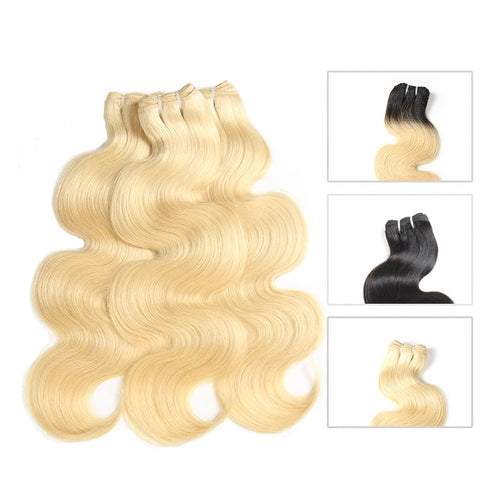 10–26 Inch 613 Body Wave Hair Extensions – 3PCS Brazilian-Style Synthetic Hair for Women