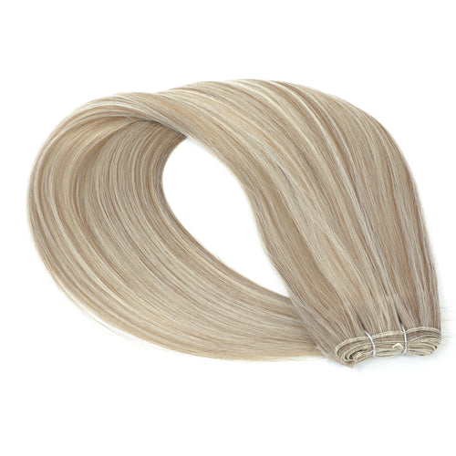 Straight Hair Bundles – Brown & Blonde Heat-Resistant Synthetic Extensions for Women