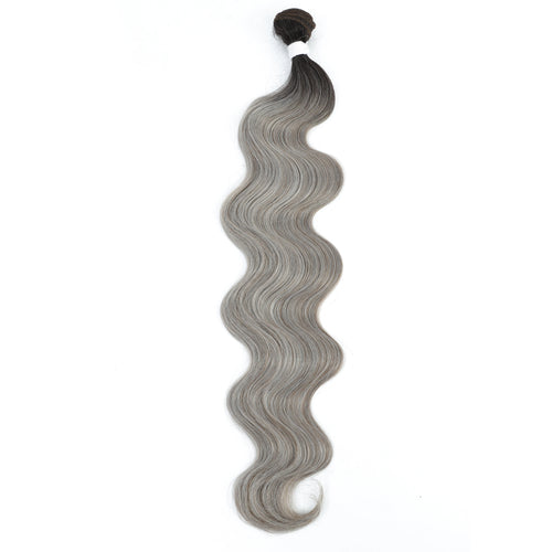 26-Inch Colorful Body Wave Hair Bundles – 613 Piano Blonde Synthetic Hair for Women