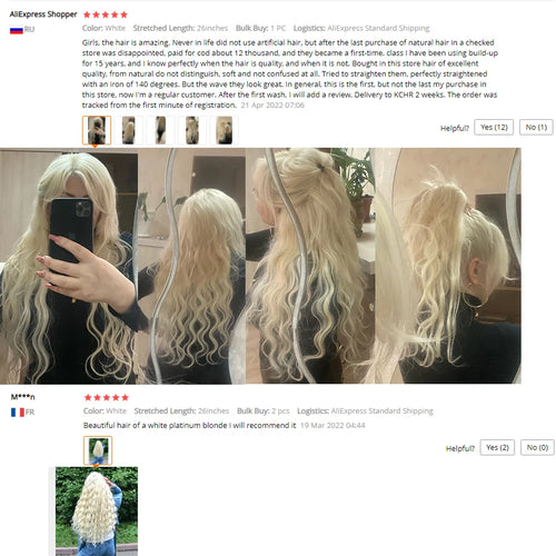 26-Inch Colorful Body Wave Hair Bundles – 613 Piano Blonde Synthetic Hair for Women