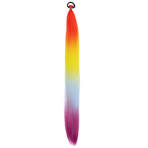 2PCS 26-Inch Synthetic Long Straight Ponytail – Colorful Braiding Hair Extensions
