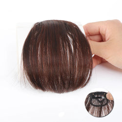 Synthetic Clip-In Air Bangs – Natural-Look Invisible Front Fringe Hairpiece for Women