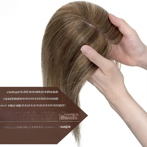 TESS Rajout de Cheveux Naturels pour Femmes – Fait Main 8x10cm