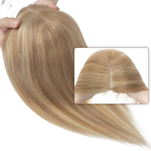 TESS Rajout de Cheveux Naturels pour Femmes – Fait Main 8x10cm