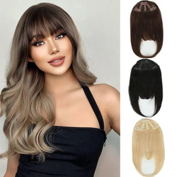 Straight Clip-In Human Hair Bangs – 100% Remy Fringe