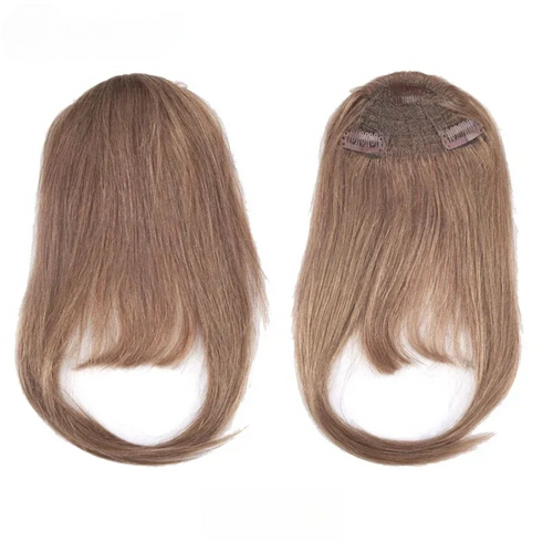 Straight Clip-In Human Hair Bangs – 100% Remy Fringe