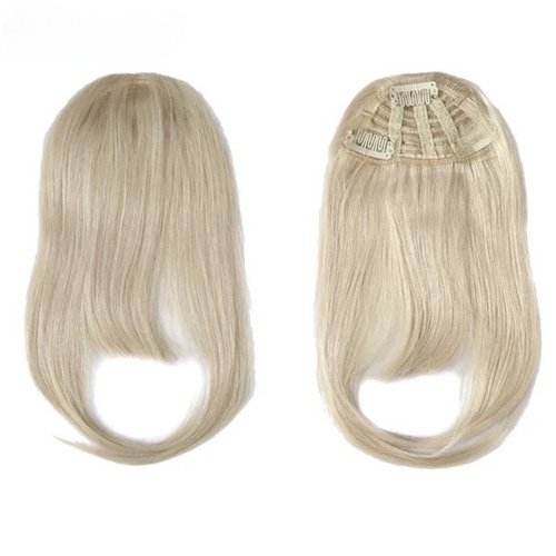Straight Clip-In Human Hair Bangs – 100% Remy Fringe