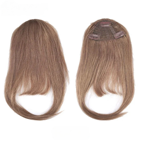 Straight Clip-In Human Hair Bangs – 100% Remy Fringe