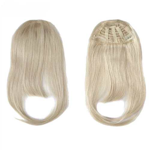 Straight Clip-In Human Hair Bangs – 100% Remy Fringe