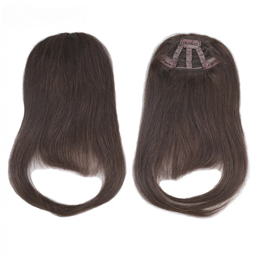 Straight Clip-In Human Hair Bangs – 100% Remy Fringe