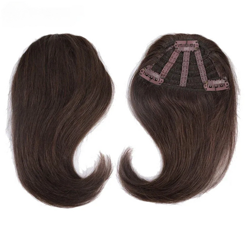 Straight Clip-In Human Hair Bangs – 100% Remy Fringe
