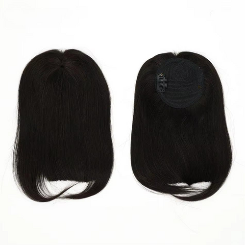 Straight Clip-In Human Hair Bangs – 100% Remy Fringe