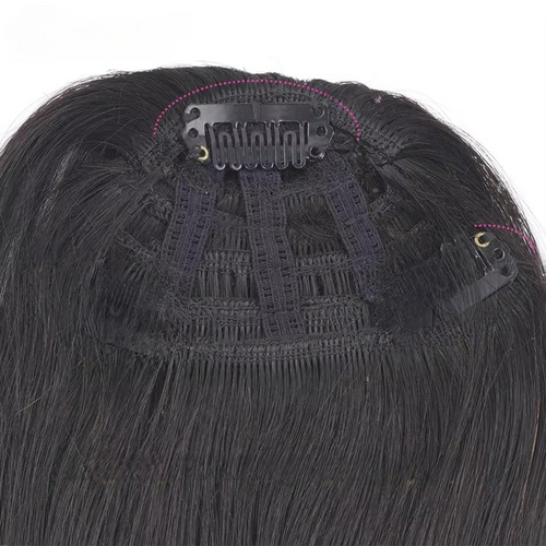 Straight Clip-In Human Hair Bangs – 100% Remy Fringe