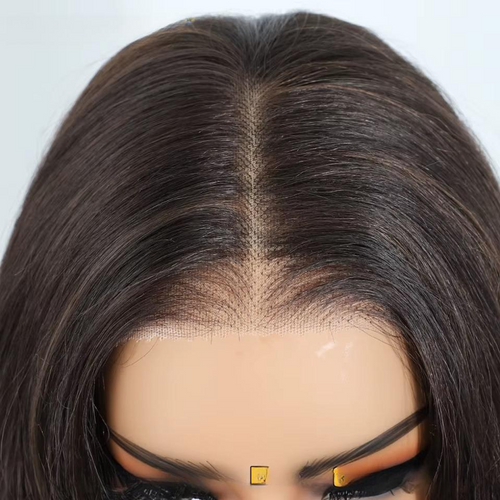 Perruque Ombre Brown synthétique Lace Front – 6x4 Body Wave