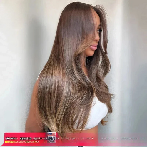 Balayage Brown Blonde Lace Front Wig – Body Wave Human Hair