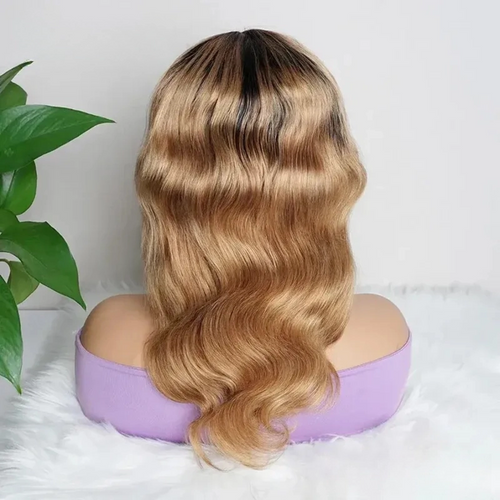 Ombre Miodowy Blond Peruka Body Wave – Indyjskie Włosy Remy
