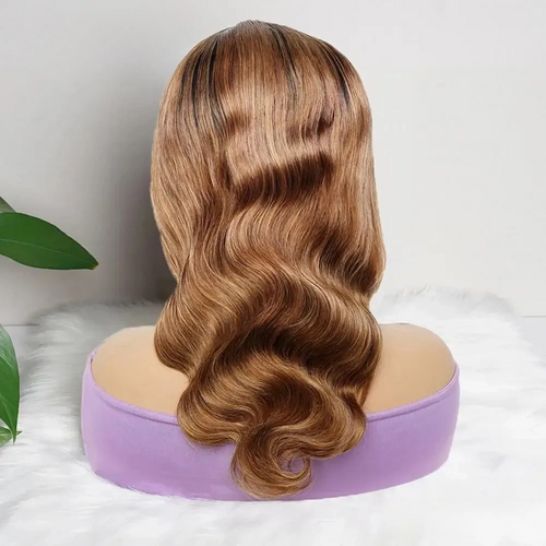 Ombre Miodowy Blond Peruka Body Wave – Indyjskie Włosy Remy