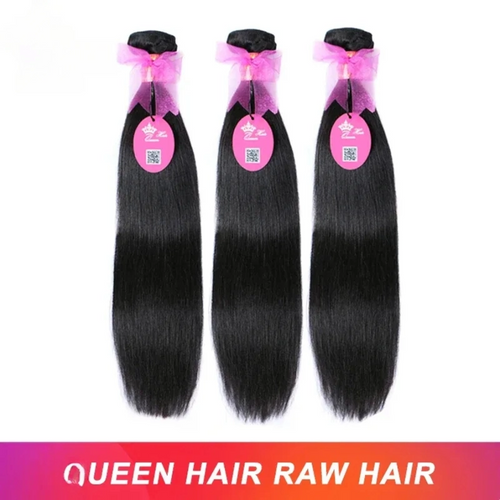 Raw Straight Human Hair Wigs 100% Unprocessed Bundles