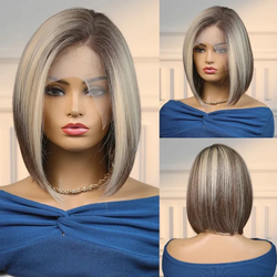 Charm Source Lace Front Wigs – Short Brown Bob