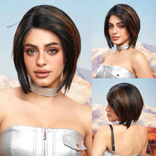 Charm Source Lace Front Wigs – Short Brown Bob