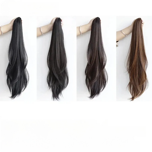 Synthetic Ponytail Extension Black/Brown 60cm